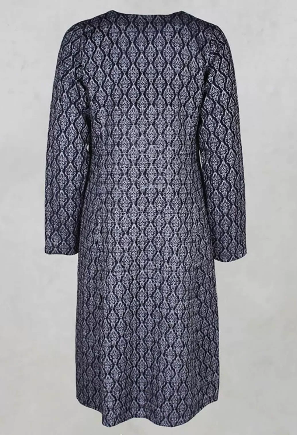 Dresses^Out of Xile Patterned Midi Dress In Navy