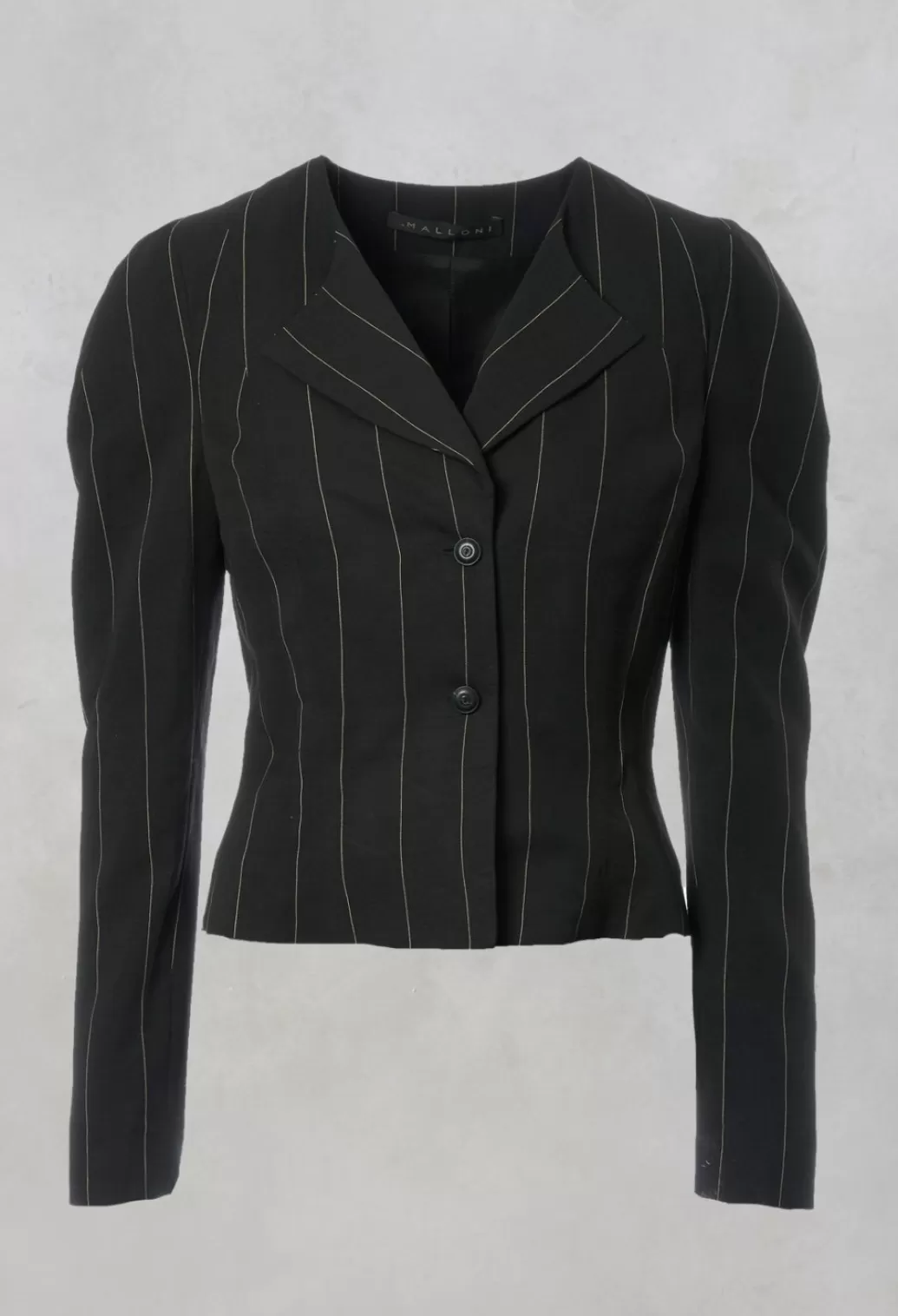 Jackets^Malloni Pinstripe Blazer In Nero