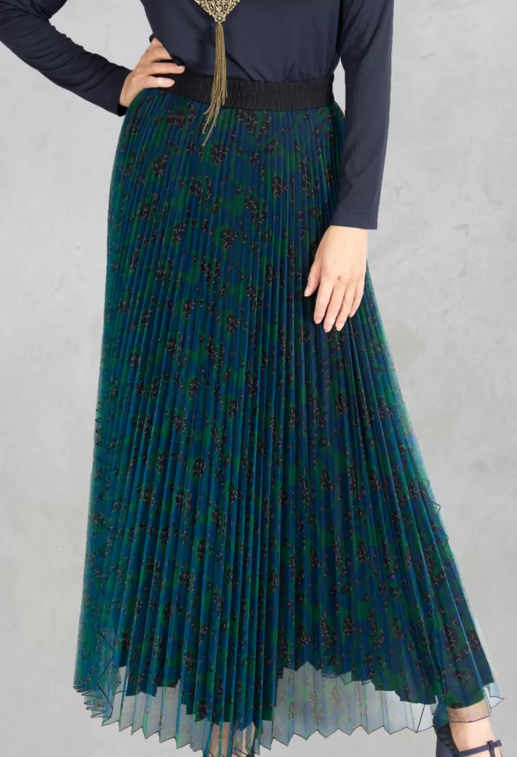 Skirts^Beatrice B Pleated Maxi Skirt In Blue