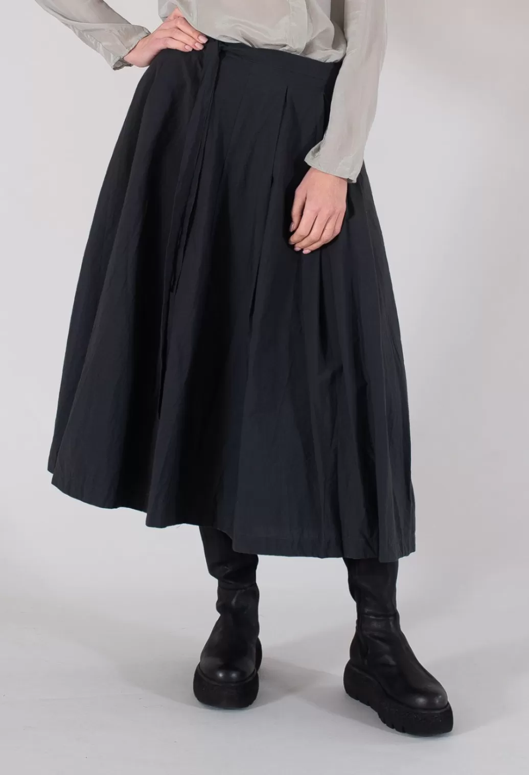 Skirts^Jayko Pleated Nayati Skirt In Ardoise