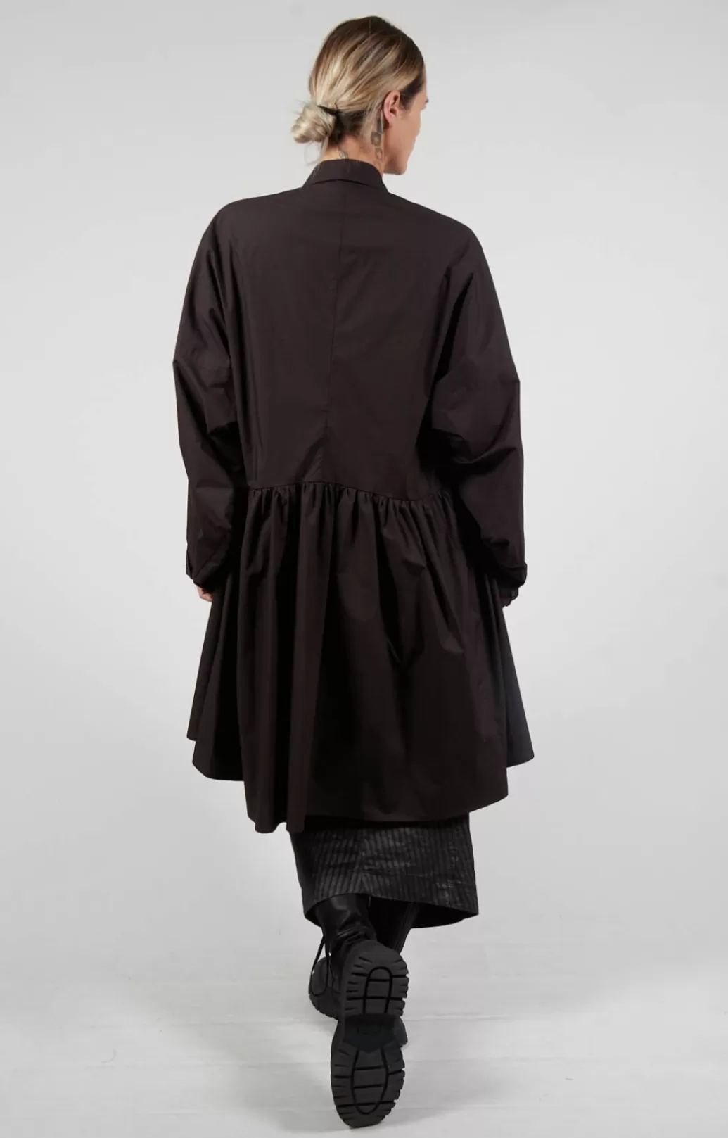 Dresses^Rundholz Mainline Pleated Shirt Dress In Espresso