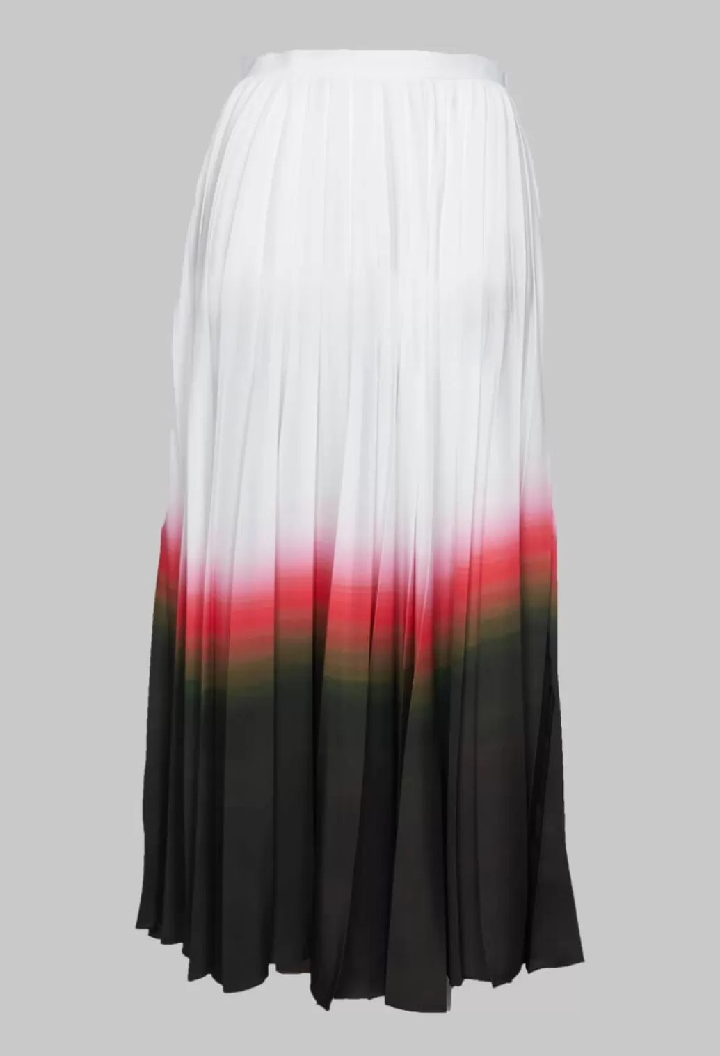 Skirts^Beatrice B Pleated Skirt In White Faded Dye Hem Line