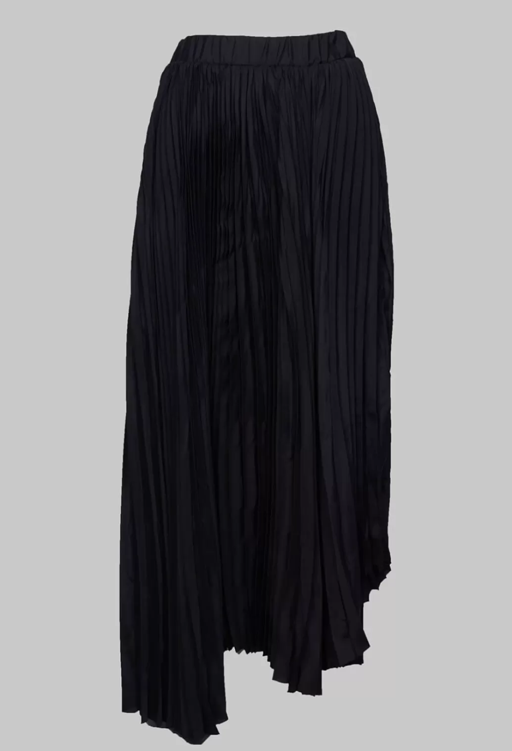 Skirts^Nostra Santissima Pleated Skirt With Asymmetric Hem In Black