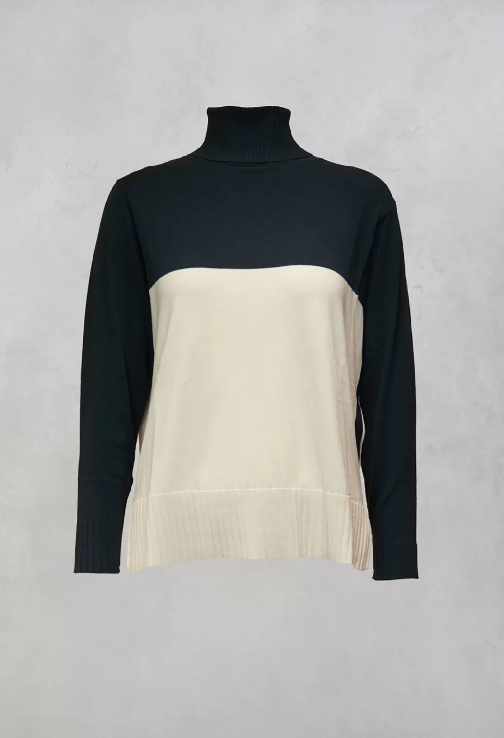 Knitwear^Beatrice B Polo Neck In Peacock Green