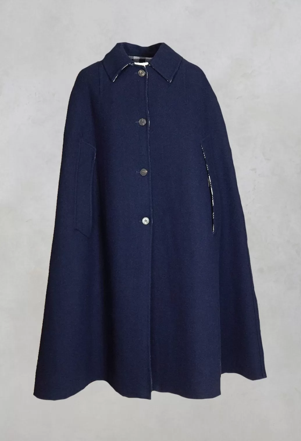 Coats^Maliparmi Poncho Coat In Blu Profondo