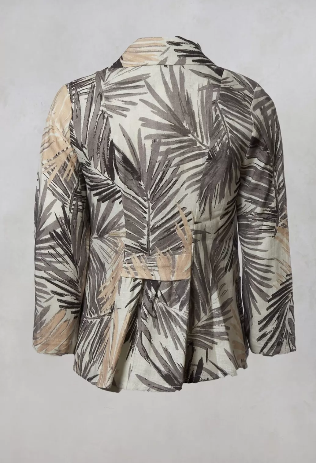 Jackets^Out of Xile Printed Linen Jacket In Grey