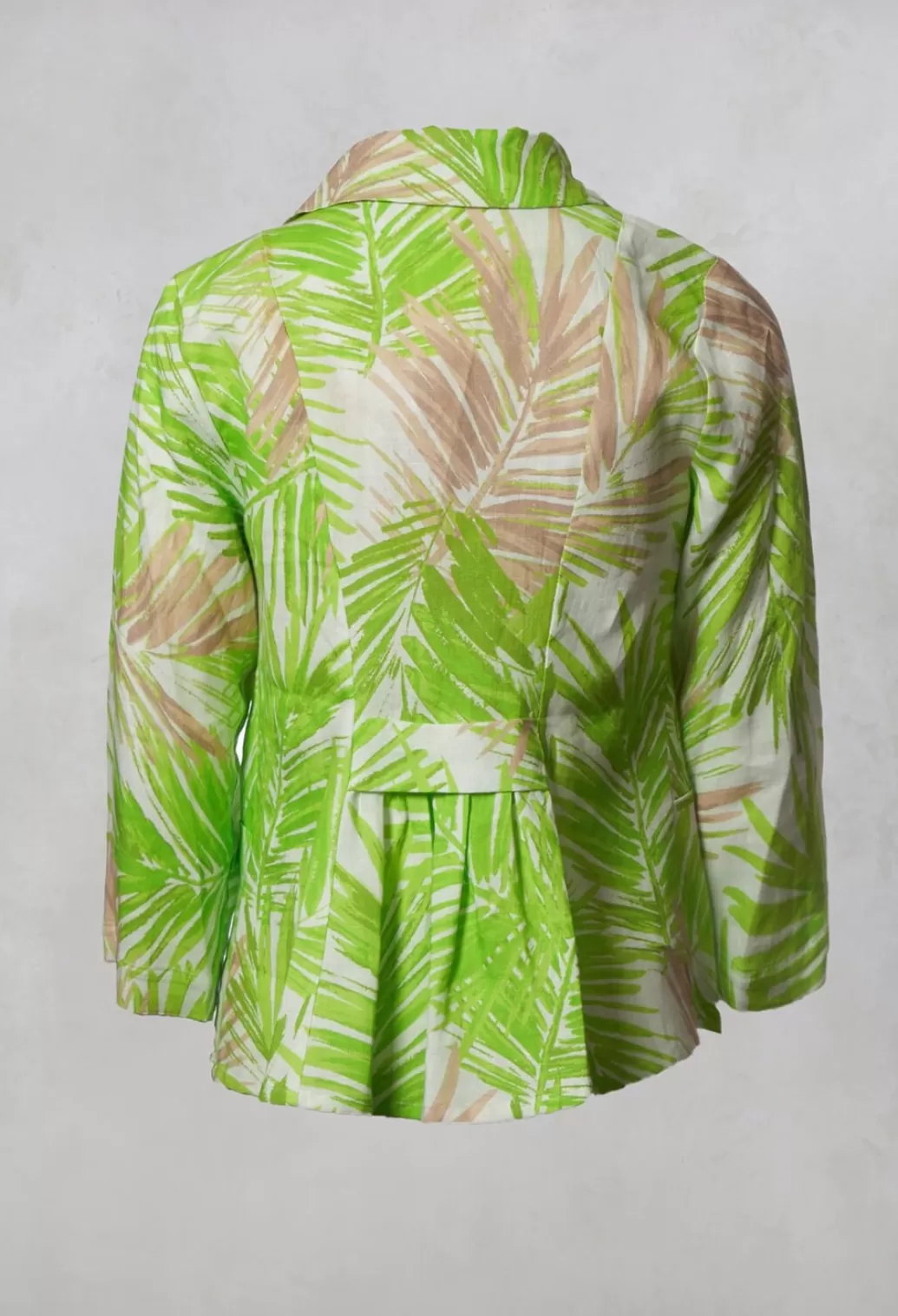 Jackets^Out of Xile Printed Linen Jacket In Lime