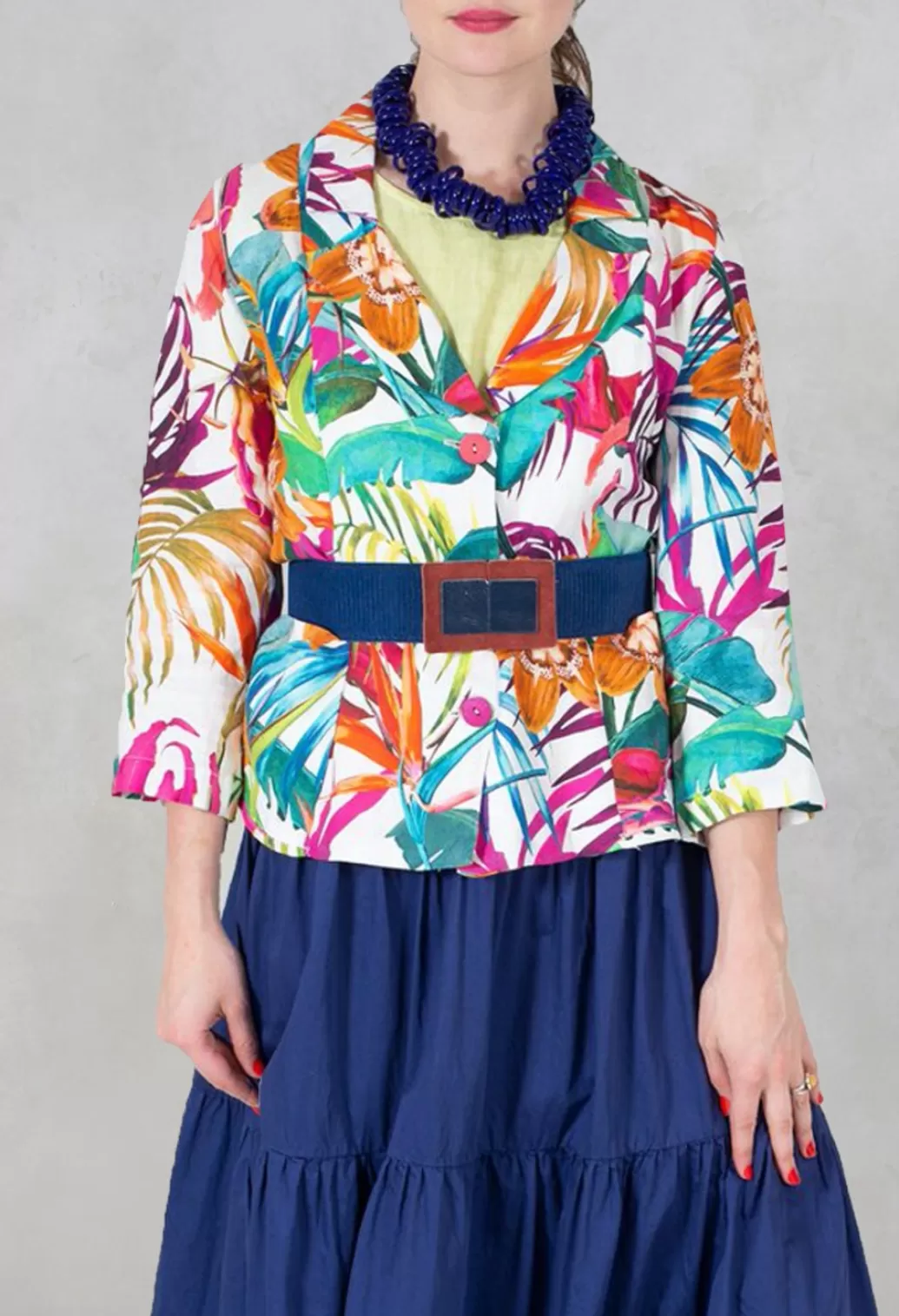 Jackets^Out of Xile Printed Linen Jacket In Multi