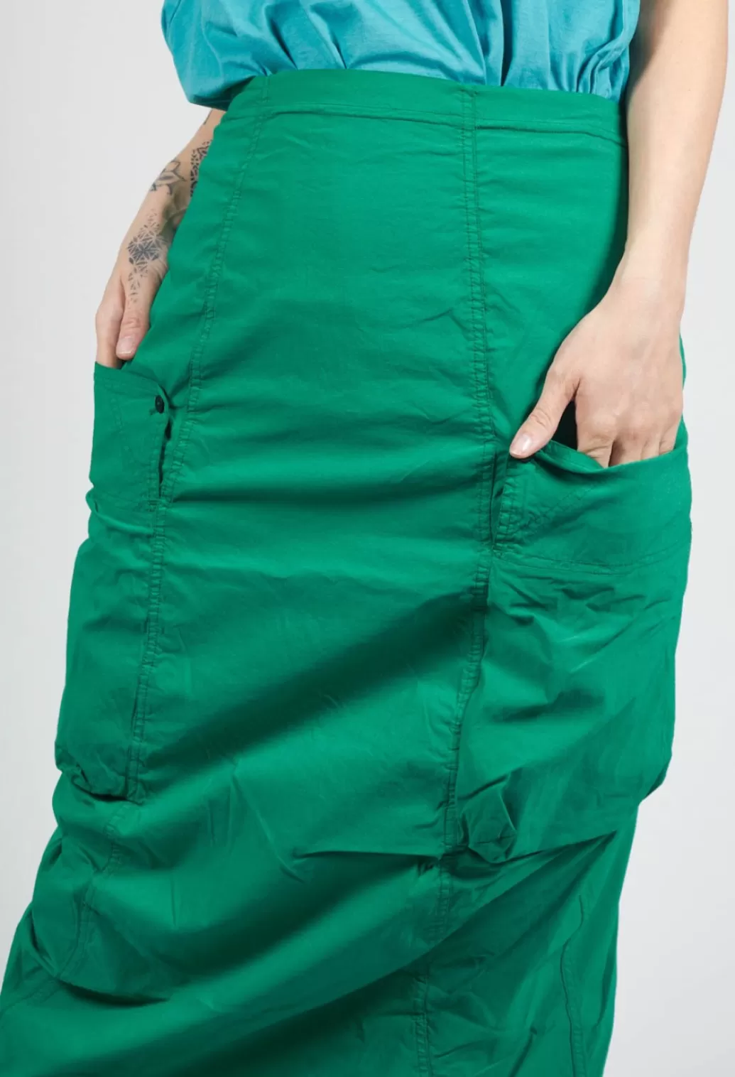 Skirts^Rundholz Dip Pull On Hobble Skirt With Side Pockets In Green