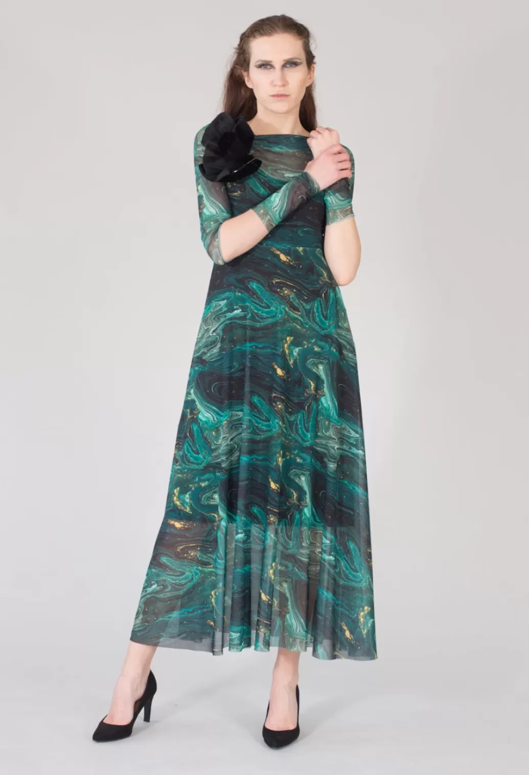 Dresses^Xenia Design Puna Dress In Black Dark Green