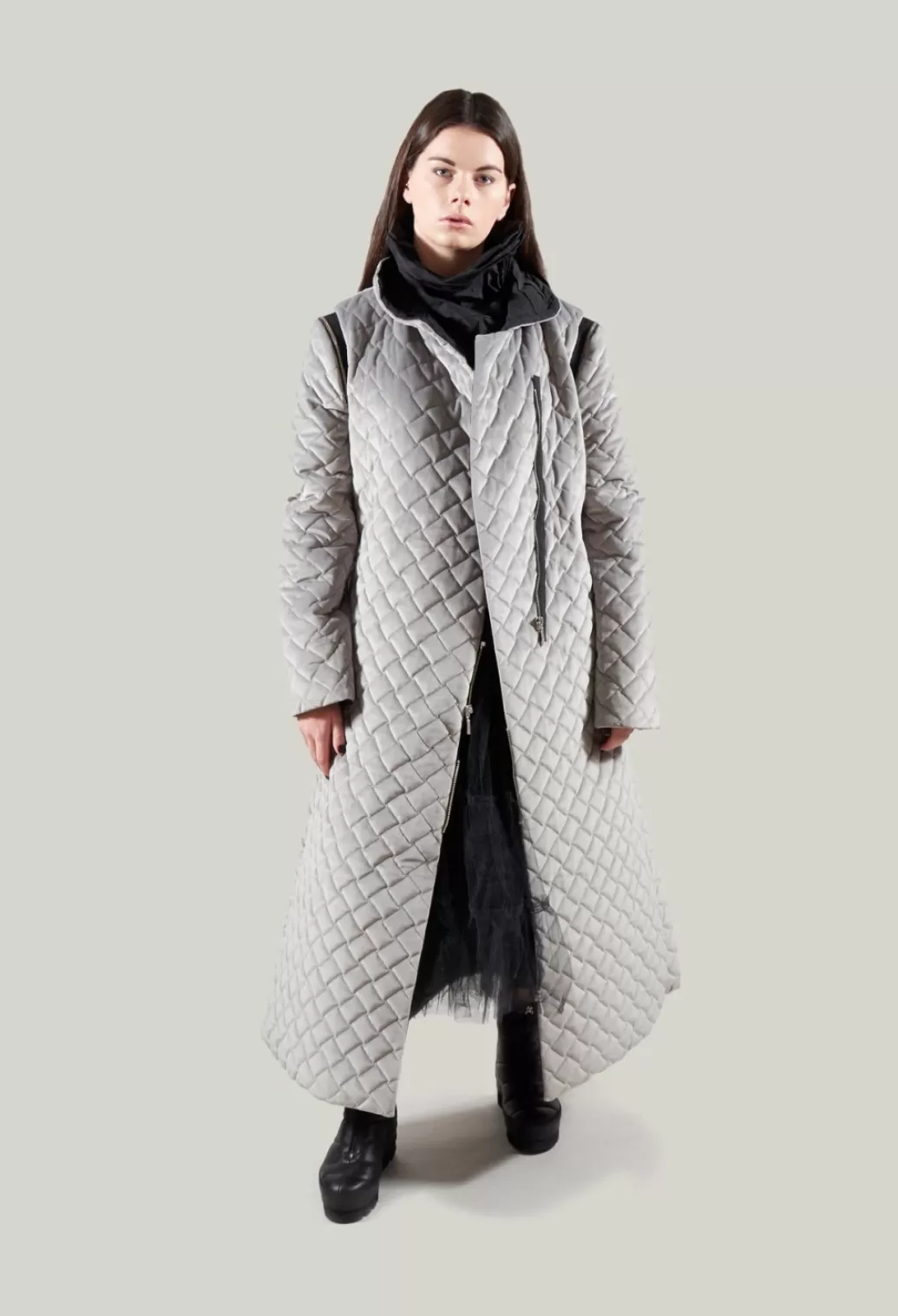 Coats^Xenia Design Quilted Coat In Grey