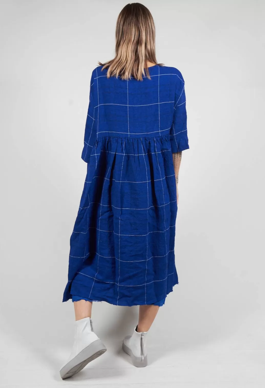 Dresses^Hannoh Wessel Reja Dress In Blue Check