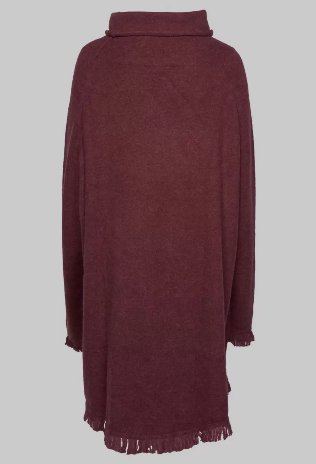 Jumpers^Rundholz Black Label Relaxed Fit Jumper Dress With Curved Hemline In Wine