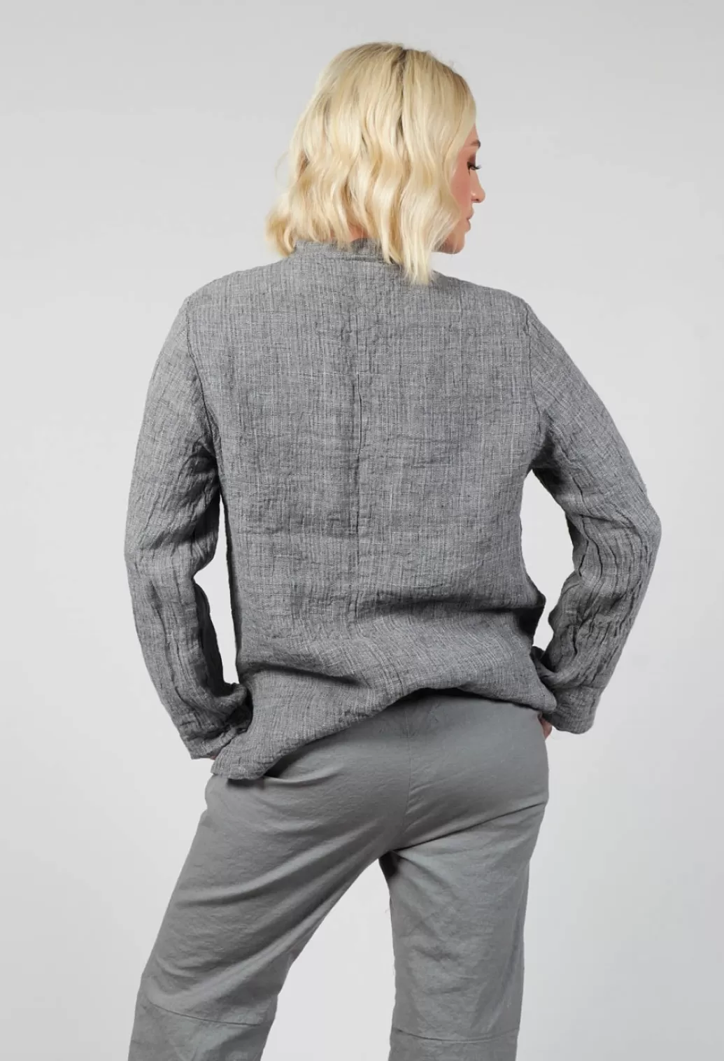 Jackets^Aequamente Relaxed Jacket In Salt And Pepper