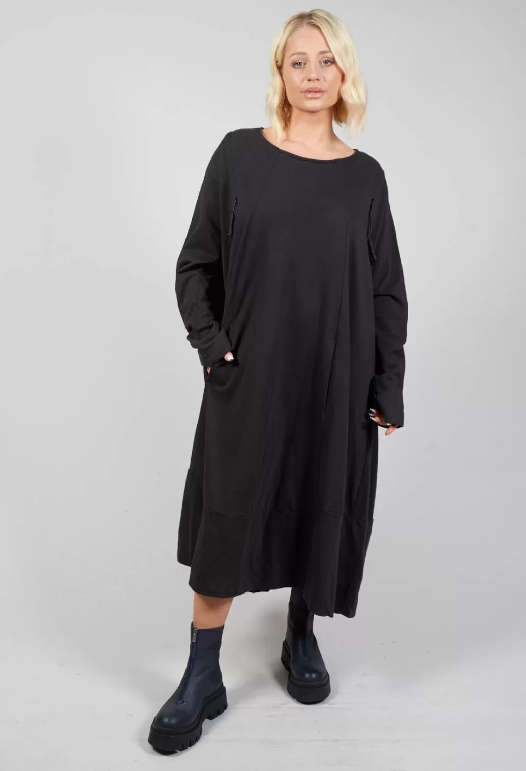 Dresses^Rundholz Dip Relaxed Jersey Dress With Round Neck In Wood