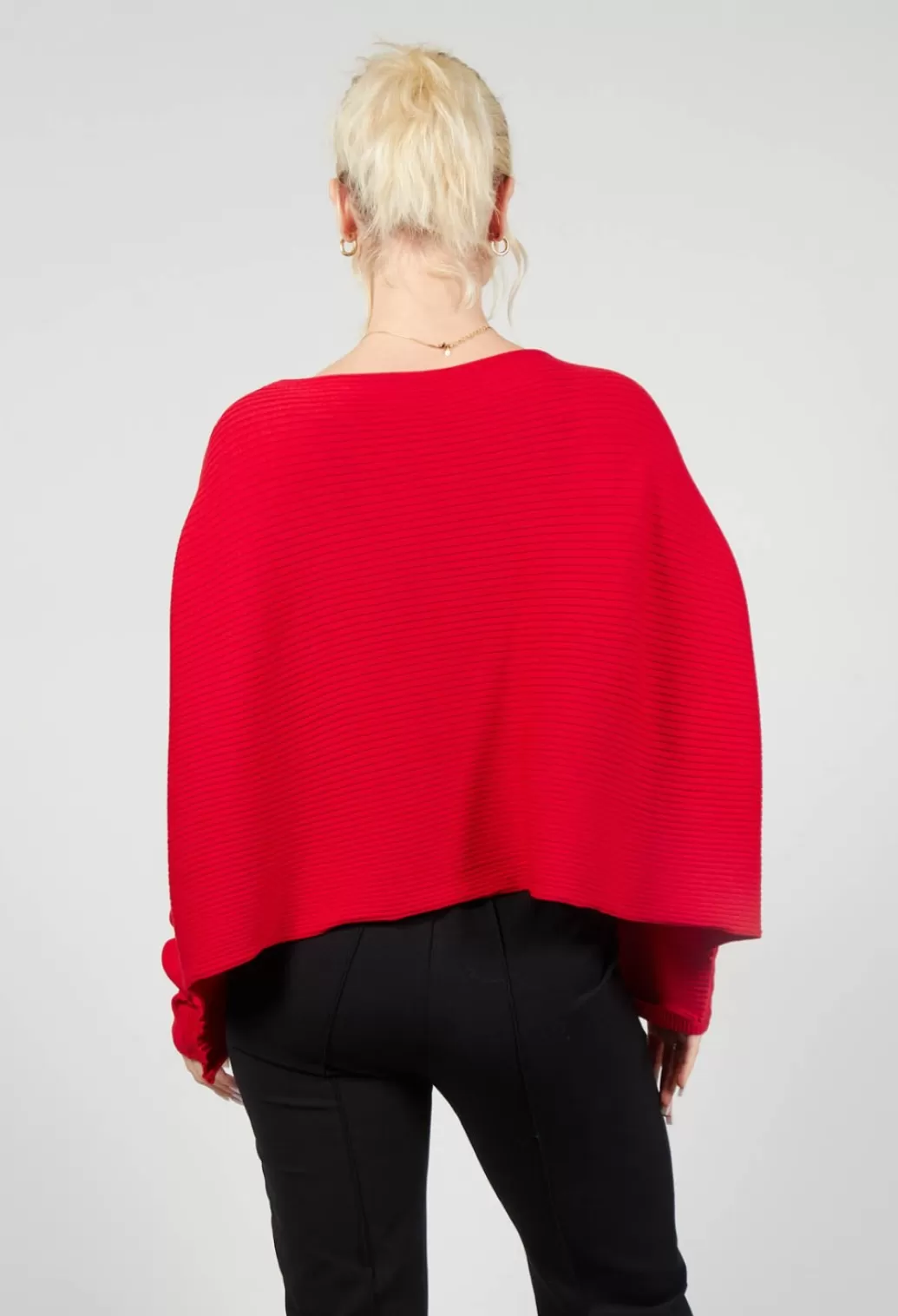 Jumpers^Philomena Christ Ribbed Drop Shoulder Jumper In Red