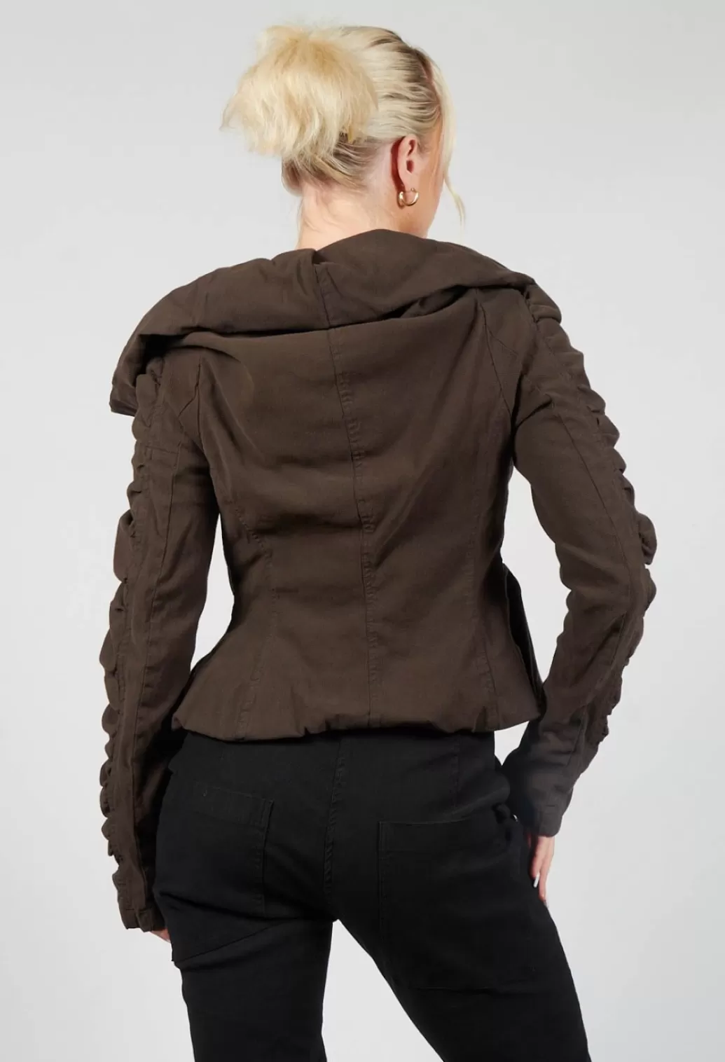 Jackets^Rundholz Mainline Ruched Detail Jacket In Kaffee