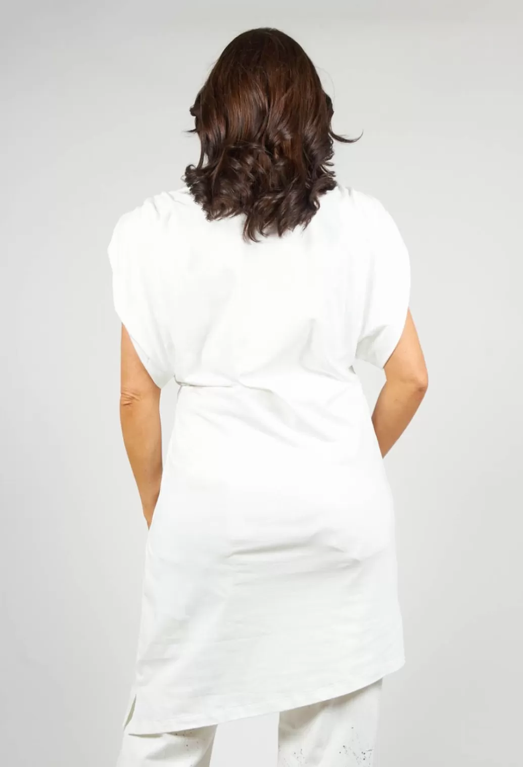 Dresses^Nostra Santissima Ruched Shoulder Padded Dress In White