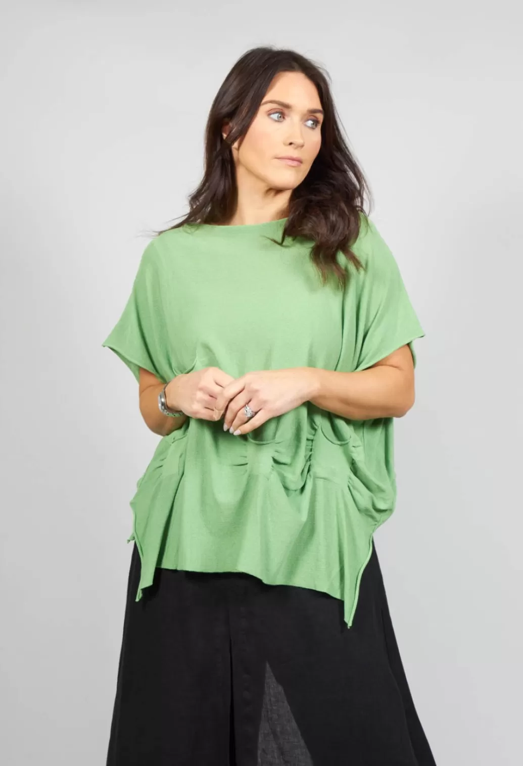 Jumpers^Philomena Christ Ruched Sleeveless Sweater In Green