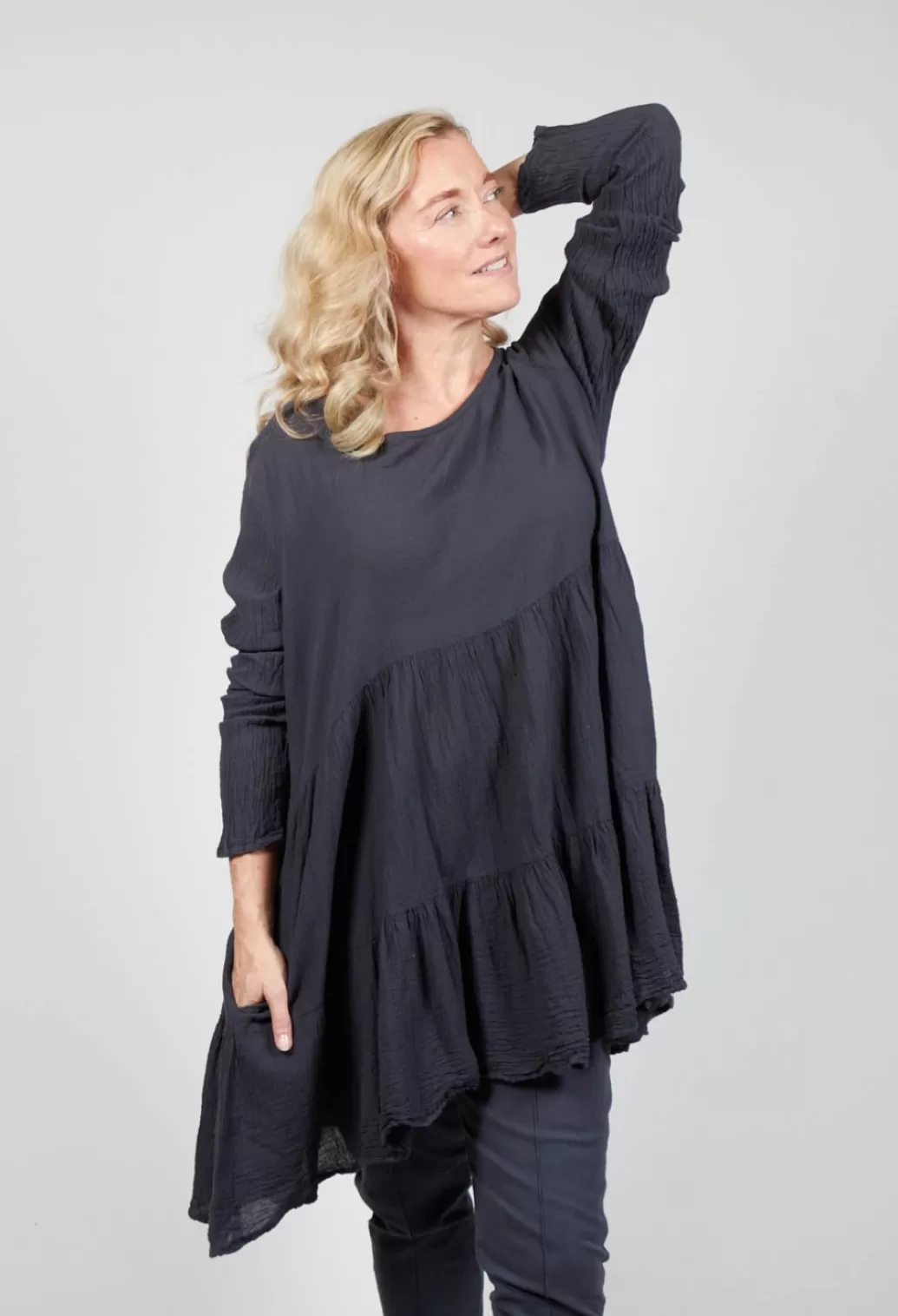 Dresses^Privatsachen Rundruhe Tunic In Satt Grey