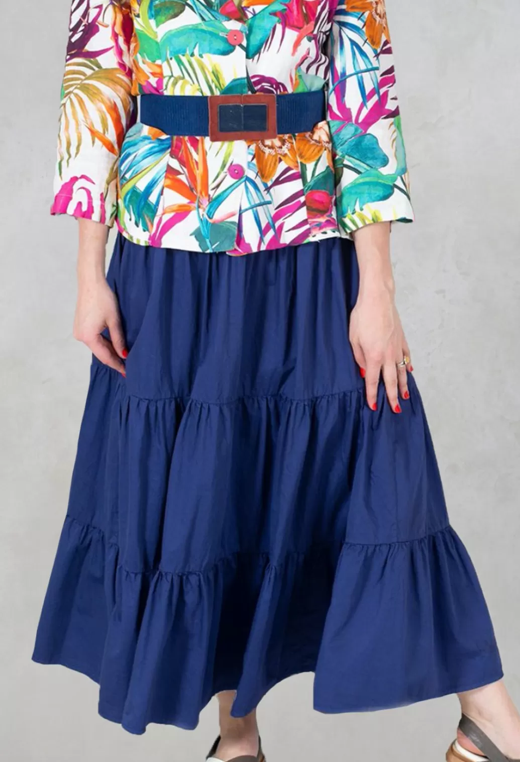 Skirts^Out of Xile Sharm Maxi Gathered Skirt In Navy