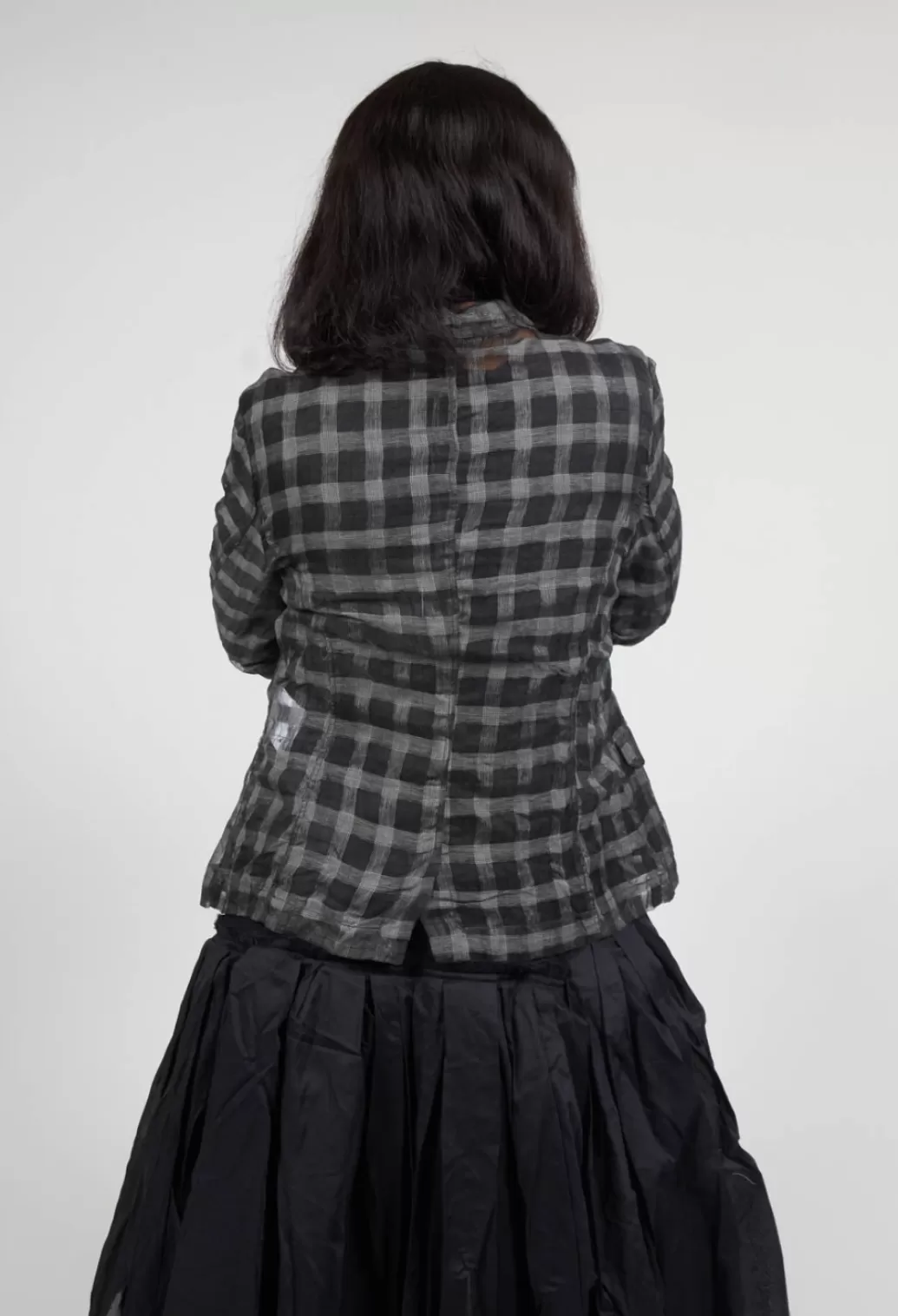 Jackets^Rundholz Mainline Sheer Fitted Jacket In Black Check