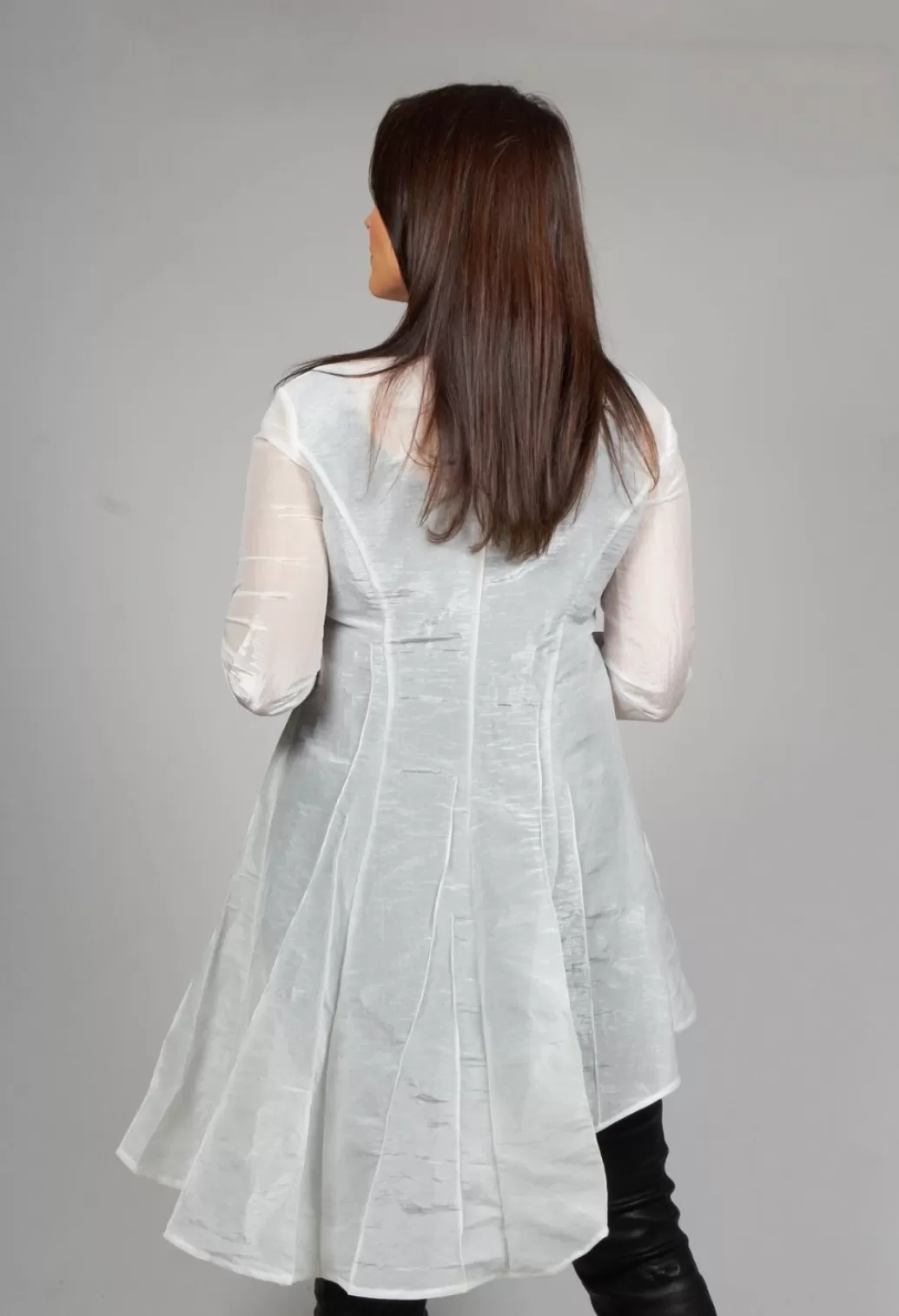 Jackets^Anett Rostel Sheer Jacket In White