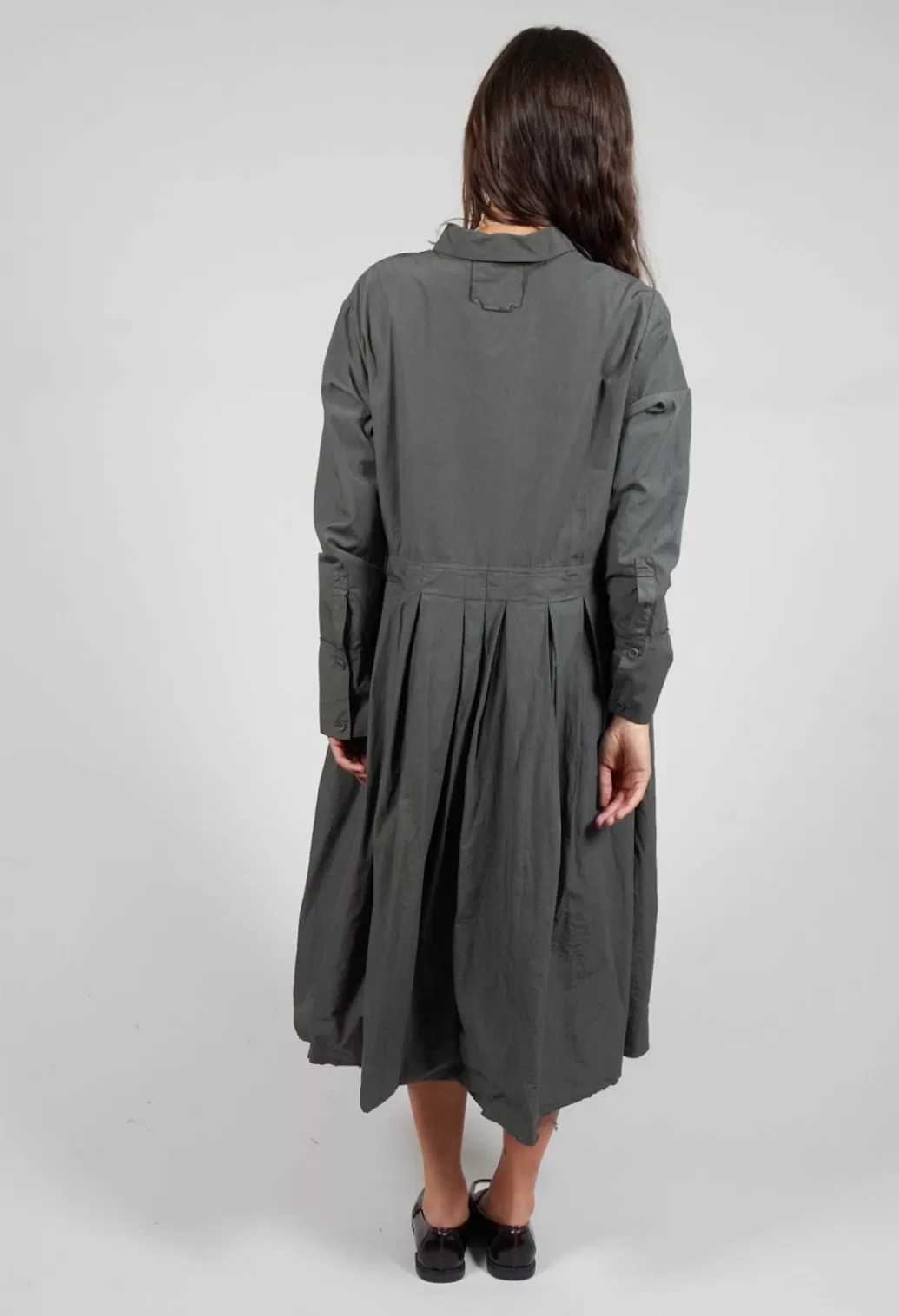 Dresses^Aequamente Shirt Dress In Asfalto