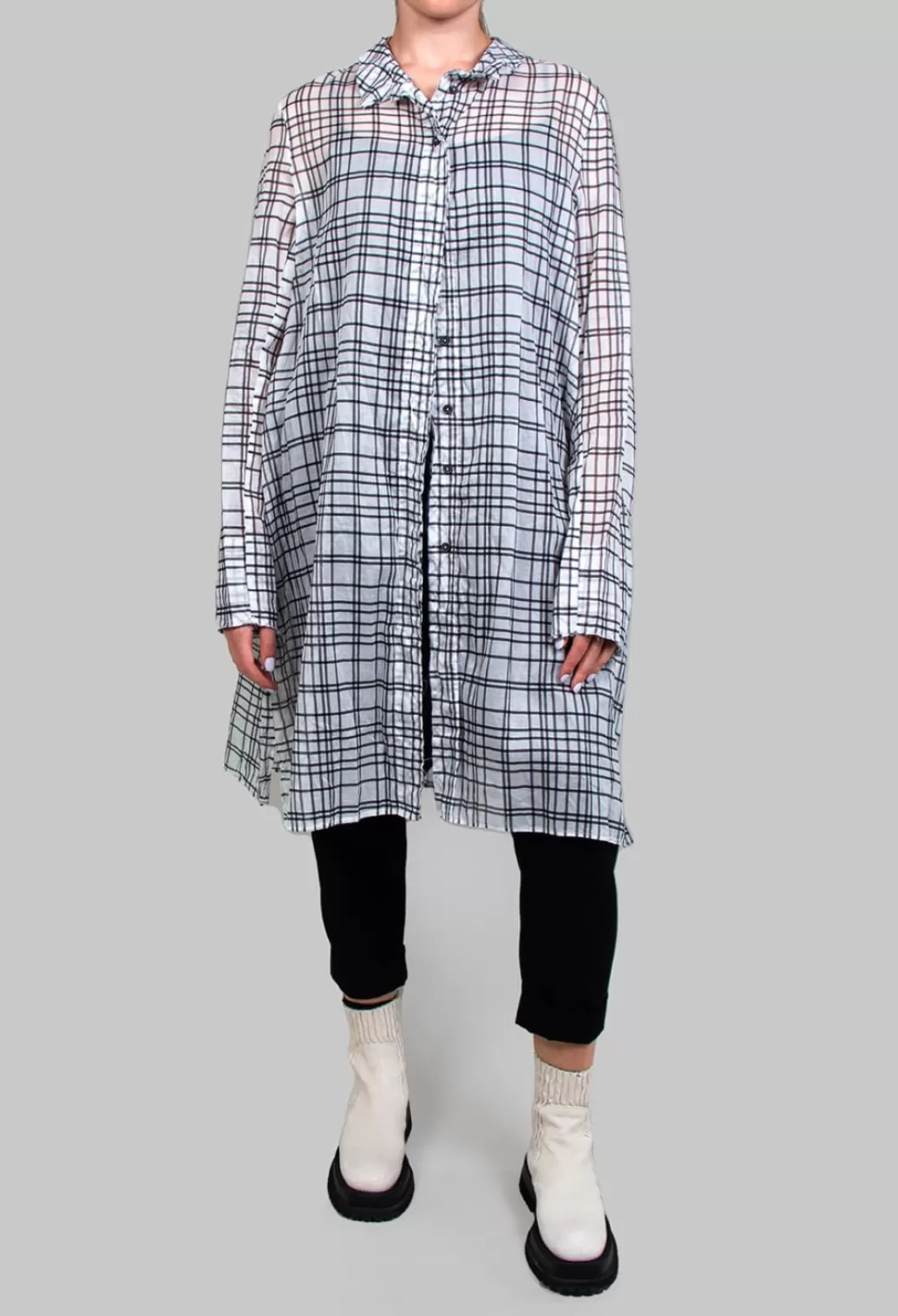 Dresses^Rundholz Mainline Shirt Dress In Black Check