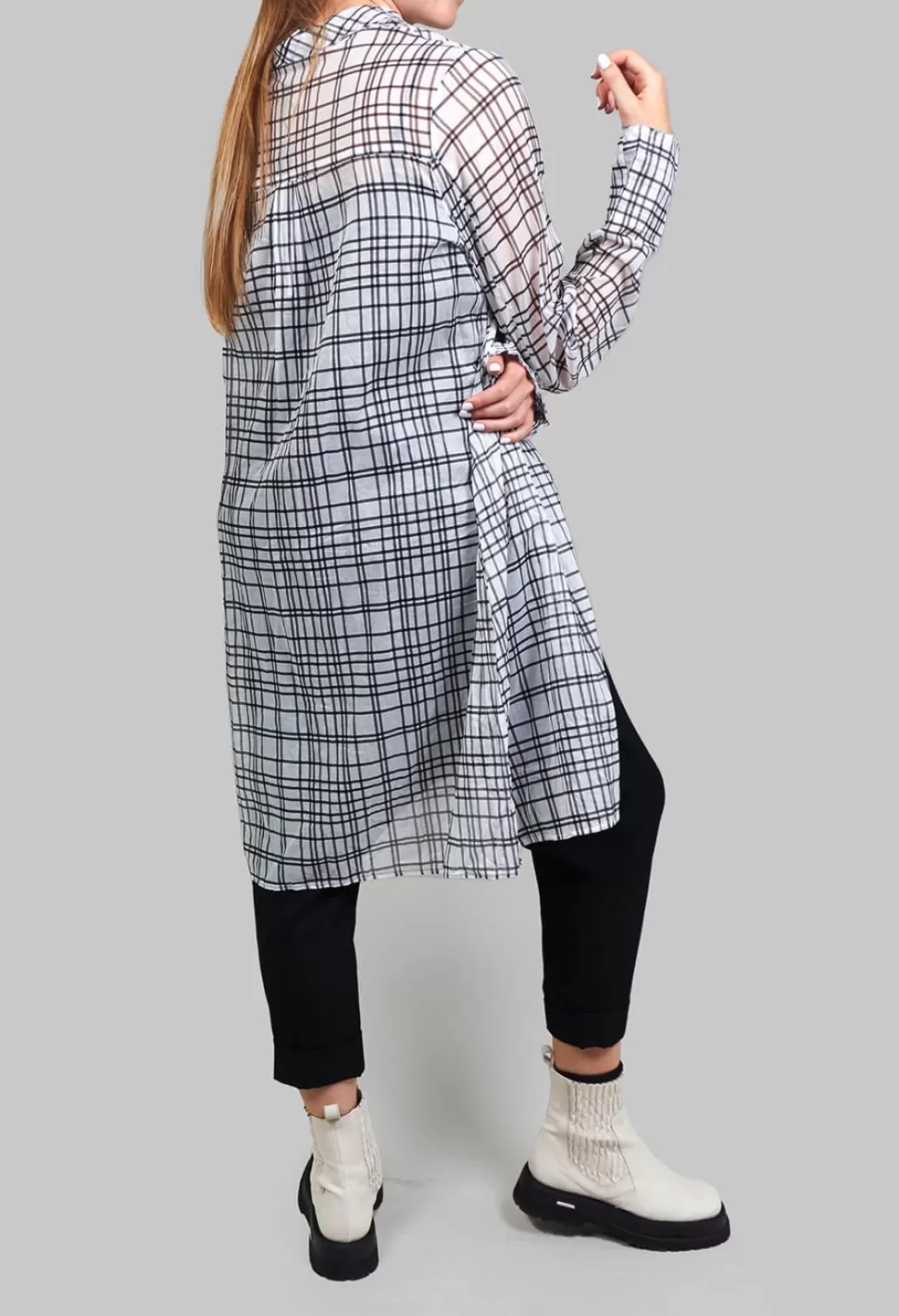 Dresses^Rundholz Mainline Shirt Dress In Black Check