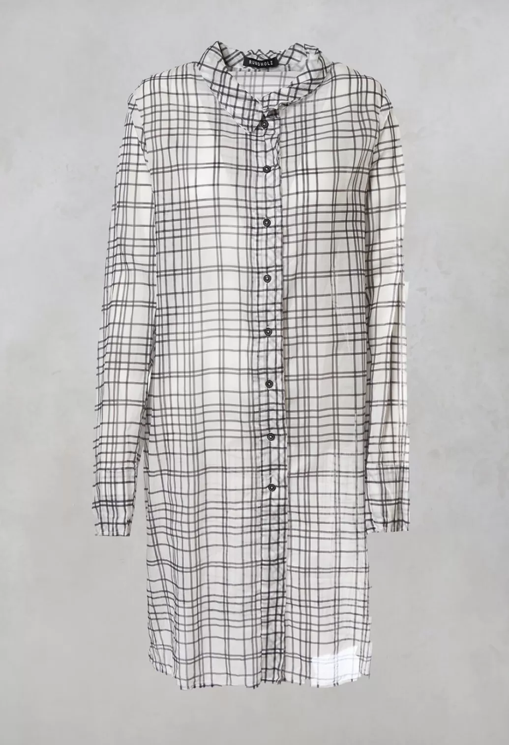 Dresses^Rundholz Mainline Shirt Dress In Blue Check