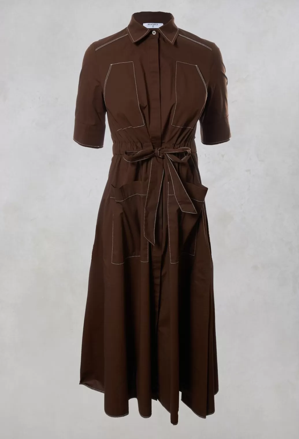 Dresses^Beatrice B Shirt Dress In Brown