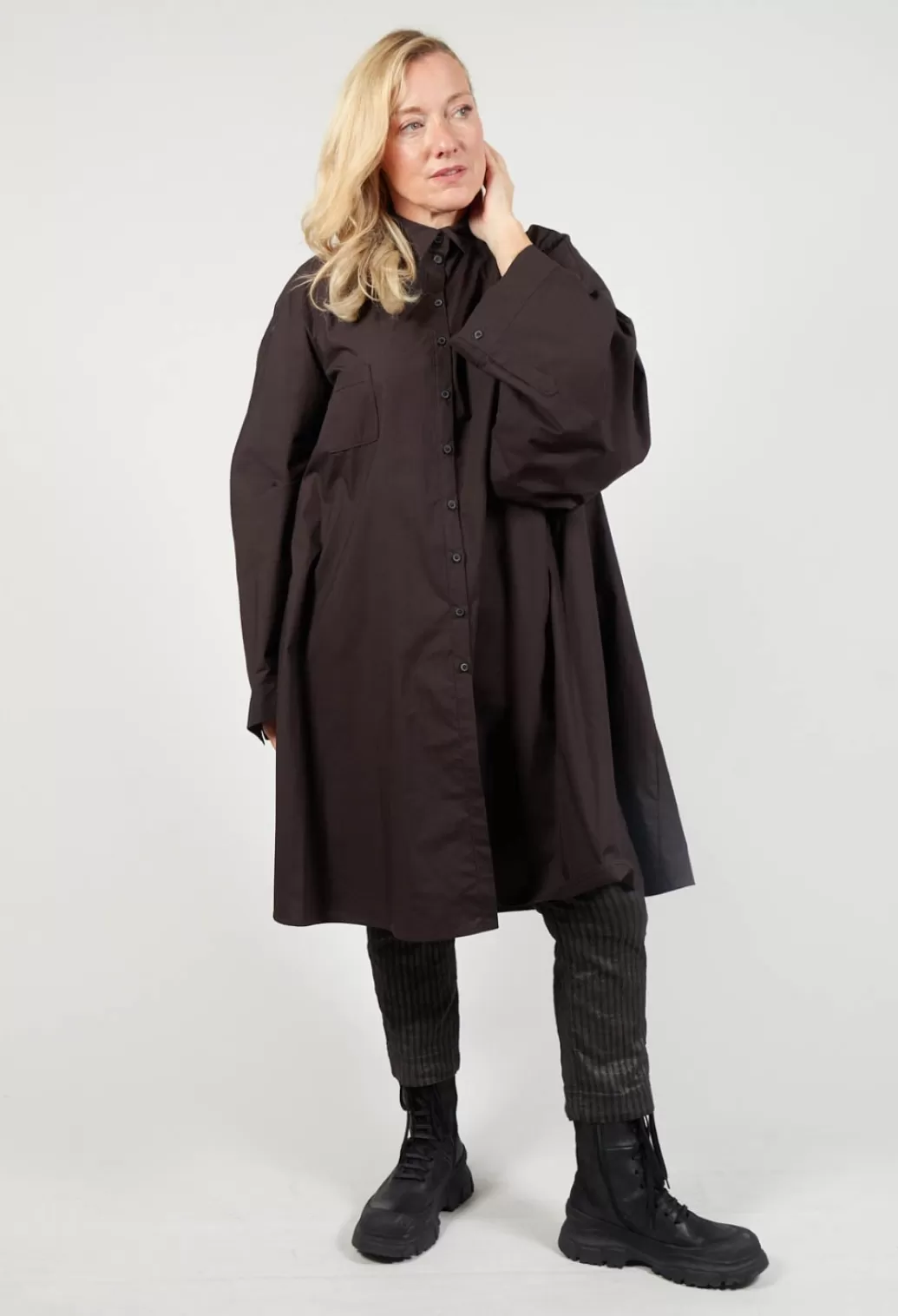 Dresses^Rundholz Mainline Shirt Dress In Espresso