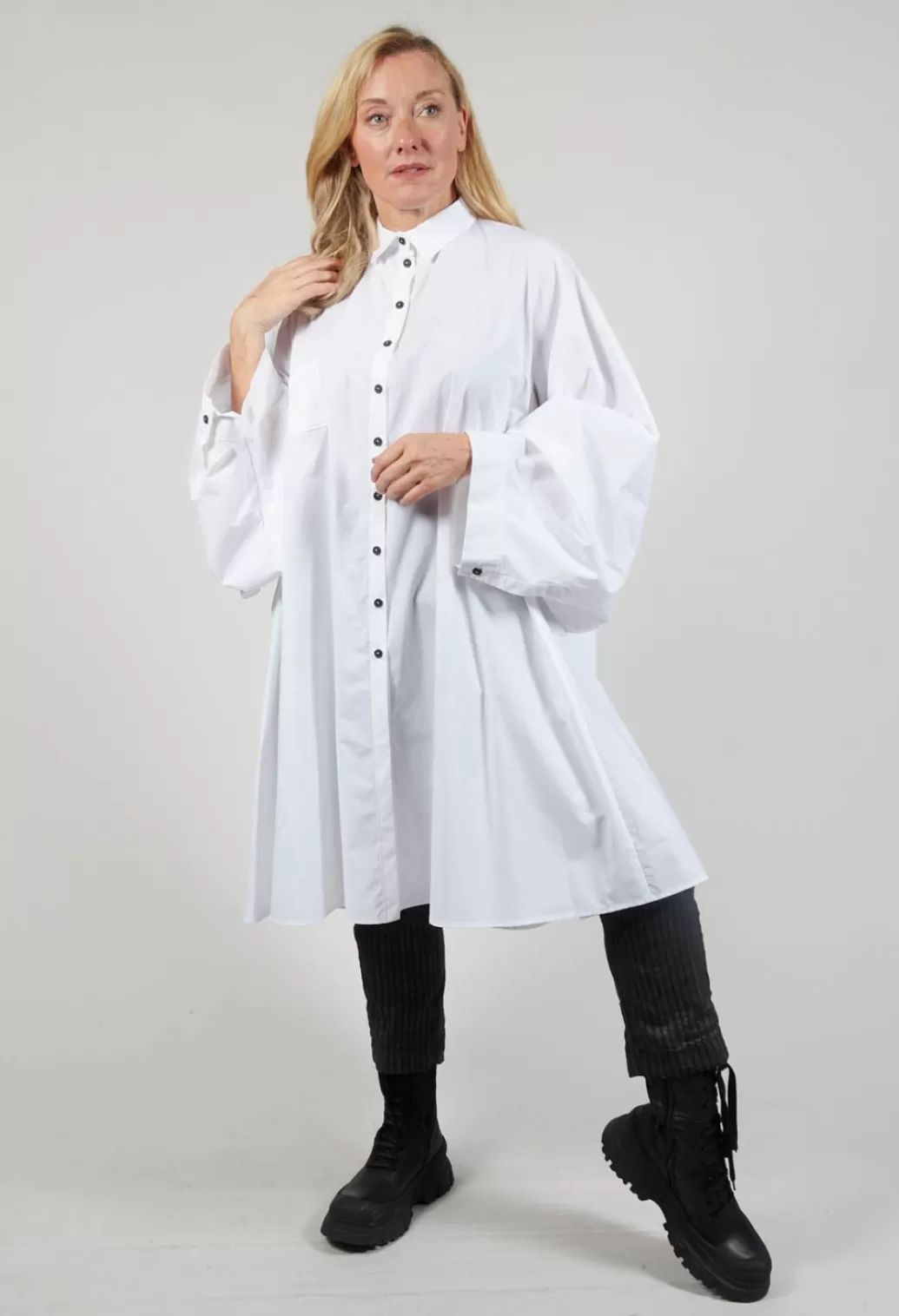 Dresses^Rundholz Mainline Shirt Dress In White