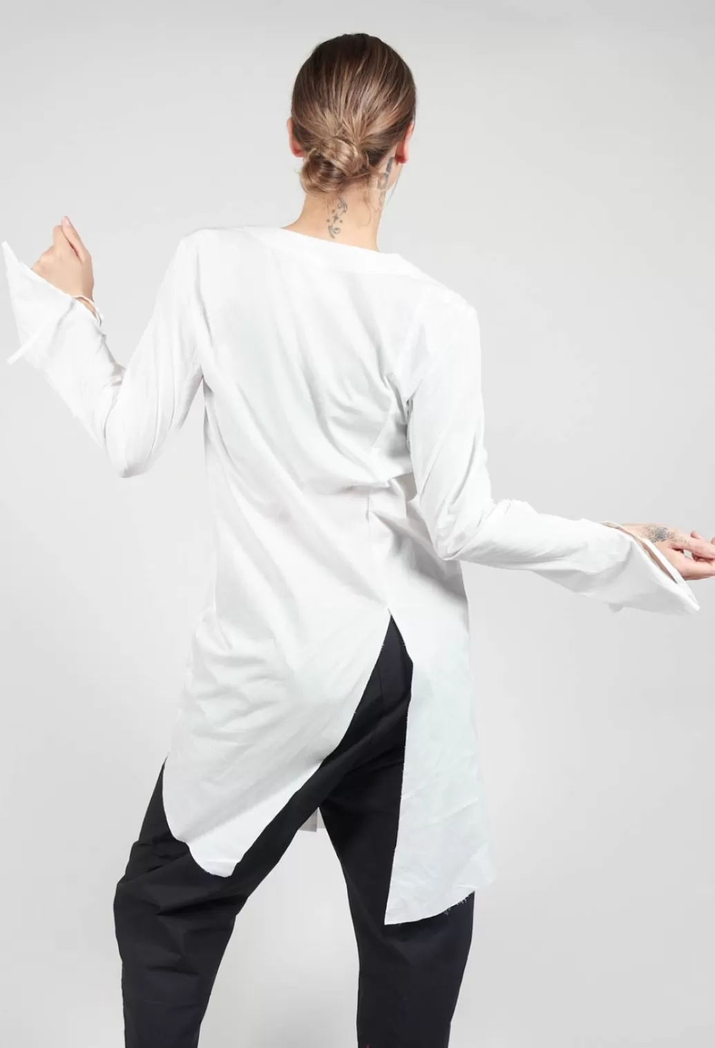 Dresses^Marc Point Shirt Overdress In White