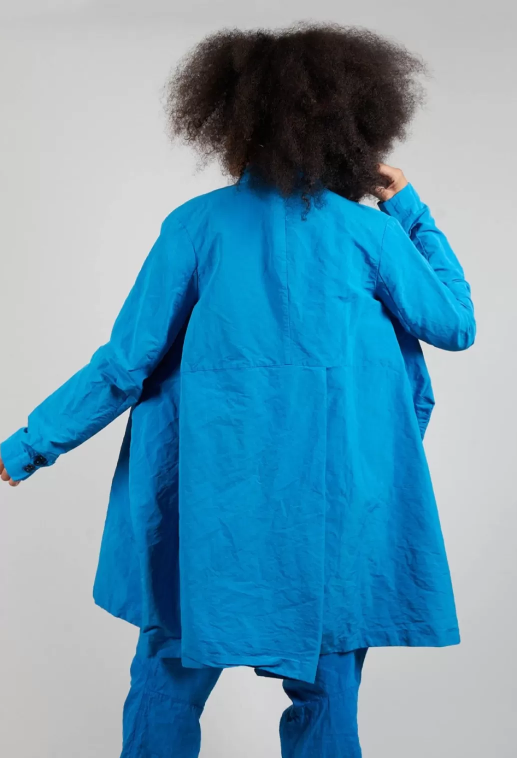 Coats^Rundholz Dip Short Length Coat With Pocket Features In Blue