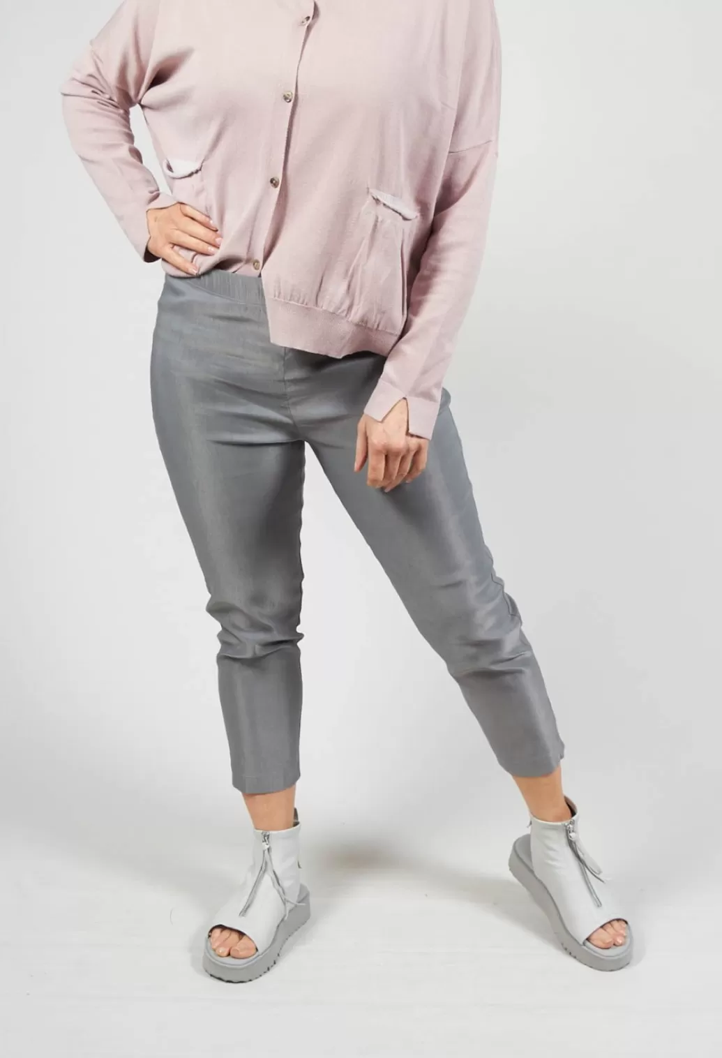 Leggings^Sarah Pacini Short Pull On Leggings In Grey