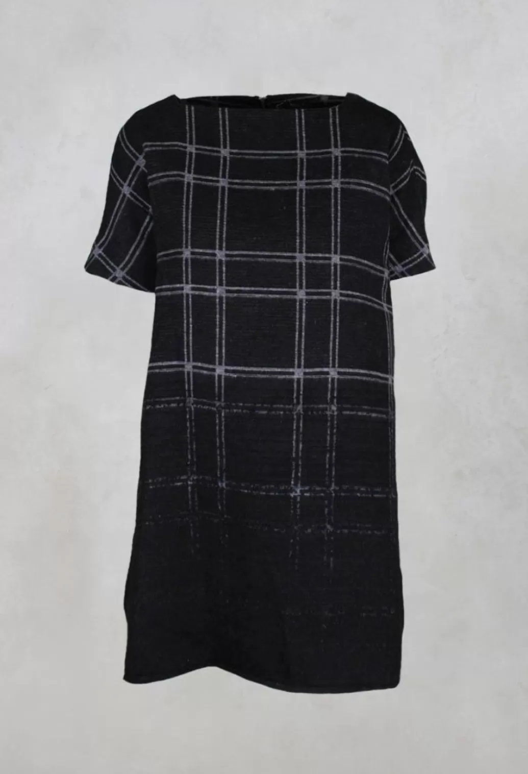 Dresses^Nuovo Borgo Short Sleeve Wide Fit Dress In Black Check