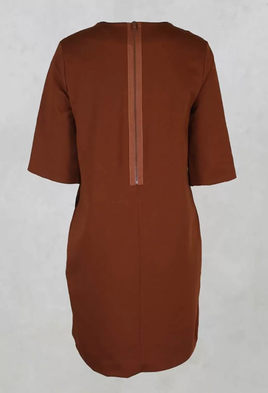 Dresses^Nuovo Borgo Short Sleeve Zip Style Dress In Burnt Orange