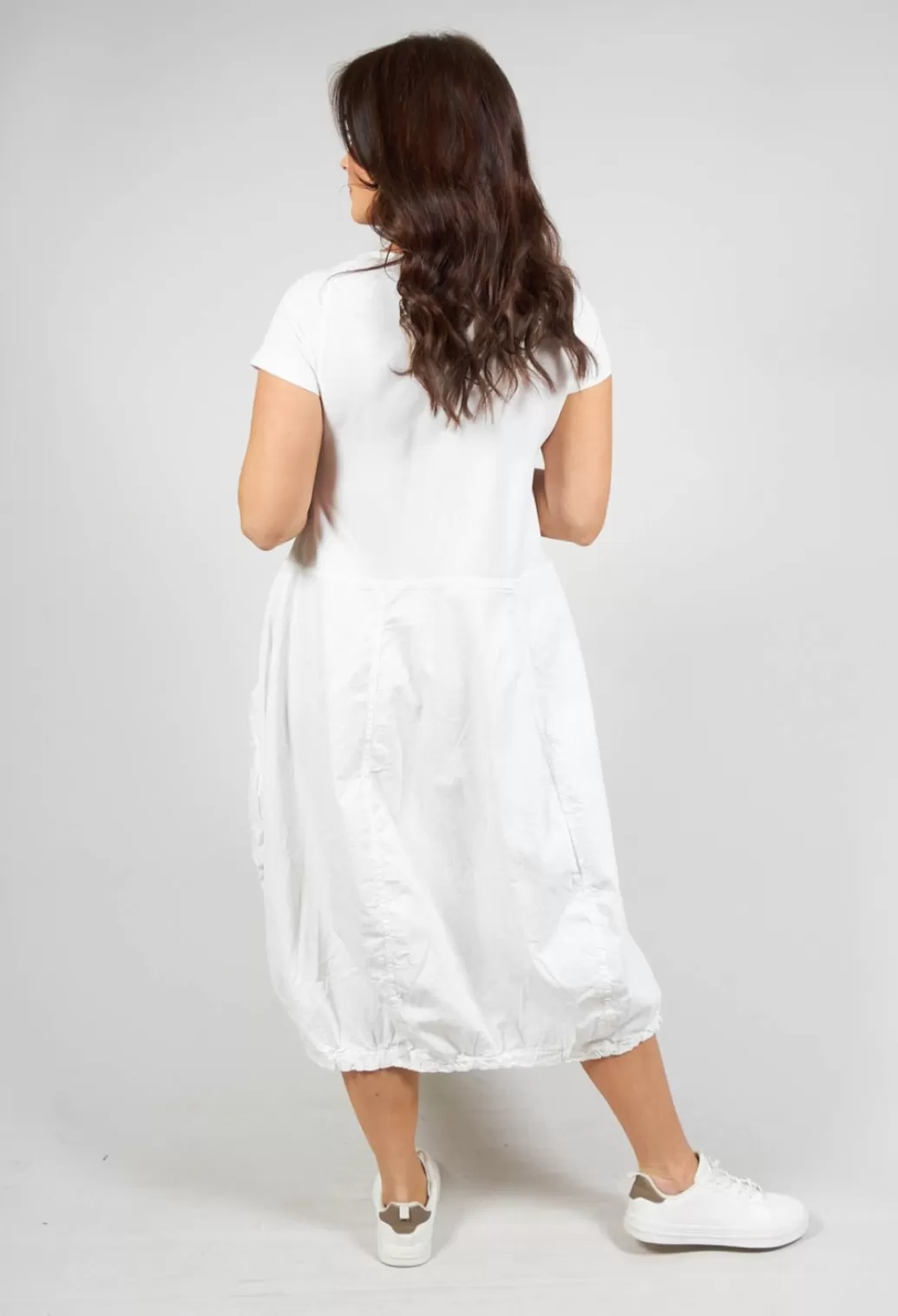 Dresses^Rundholz Dip Short Sleeved Dress With Featured Pockets In Star White