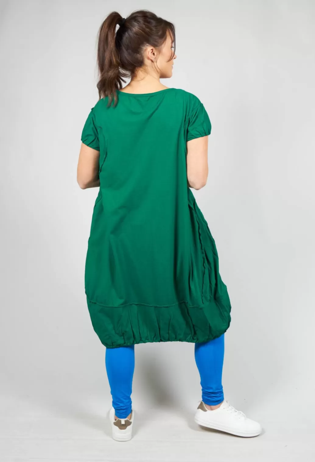 Dresses^Rundholz Dip Short Sleeved Jersey Dress With Gathered Hem In Green