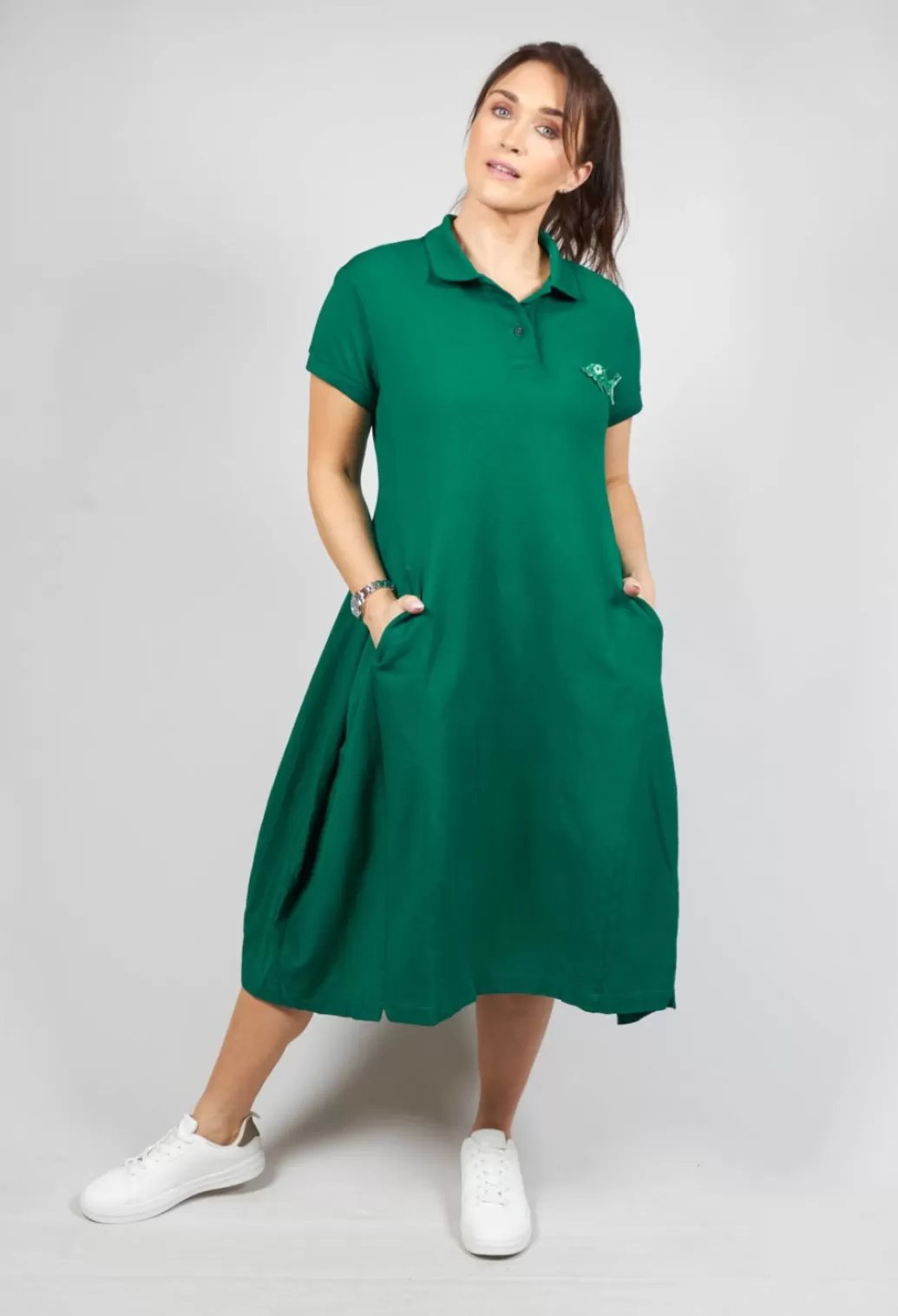 Dresses^Rundholz Dip Short Sleeved T Shirt Dress In Green