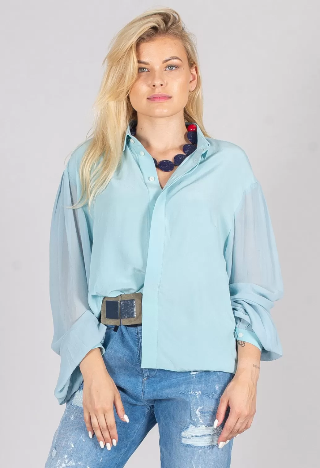 Shirts & Blouses^Umit Unal Silk Blouse In Mint