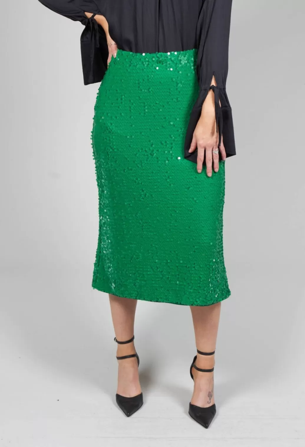 Skirts^Beatrice B Skirt With Sequin Detail In Green