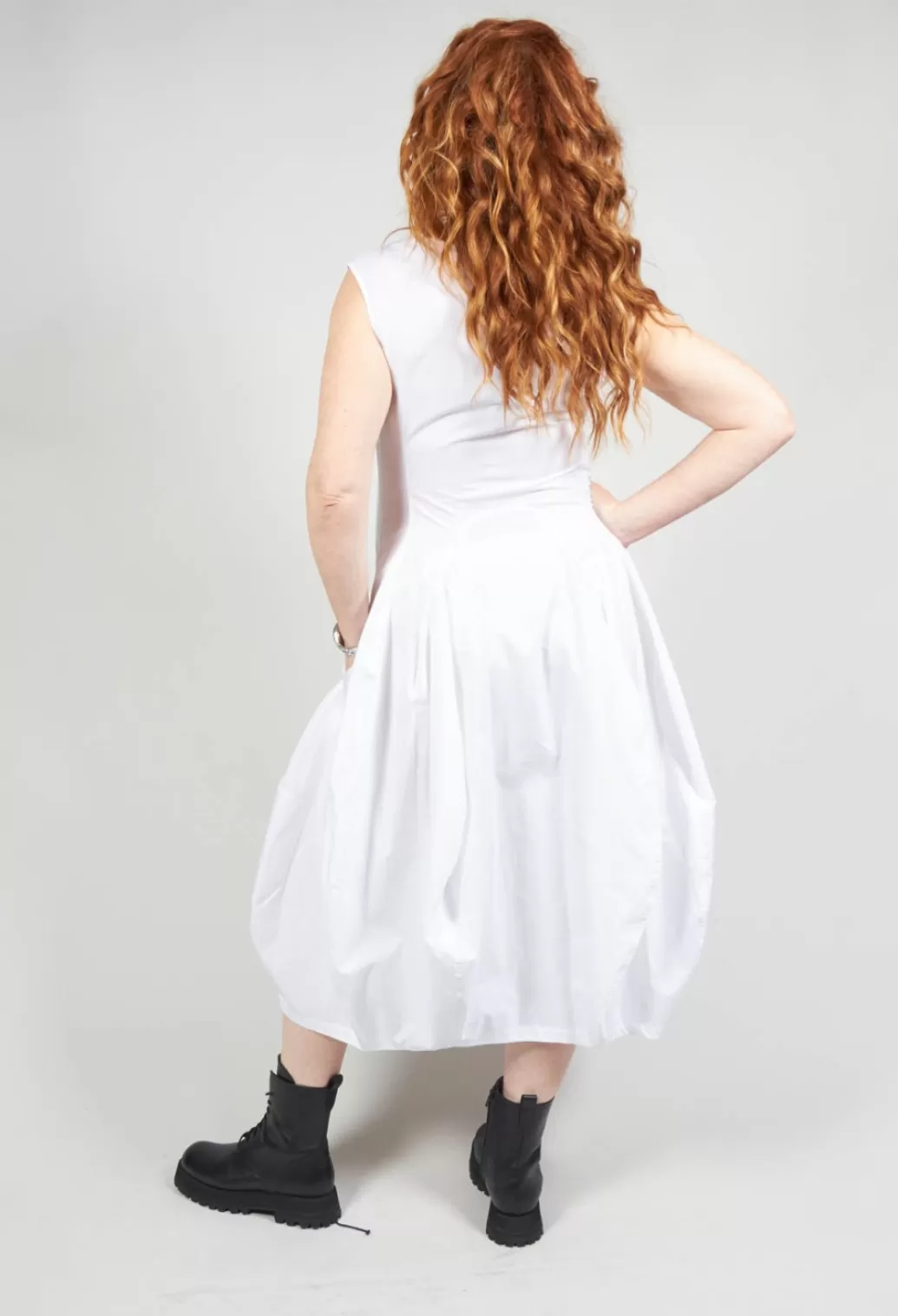 Dresses^Rundholz Mainline Sleeveless Balloon Dress In White