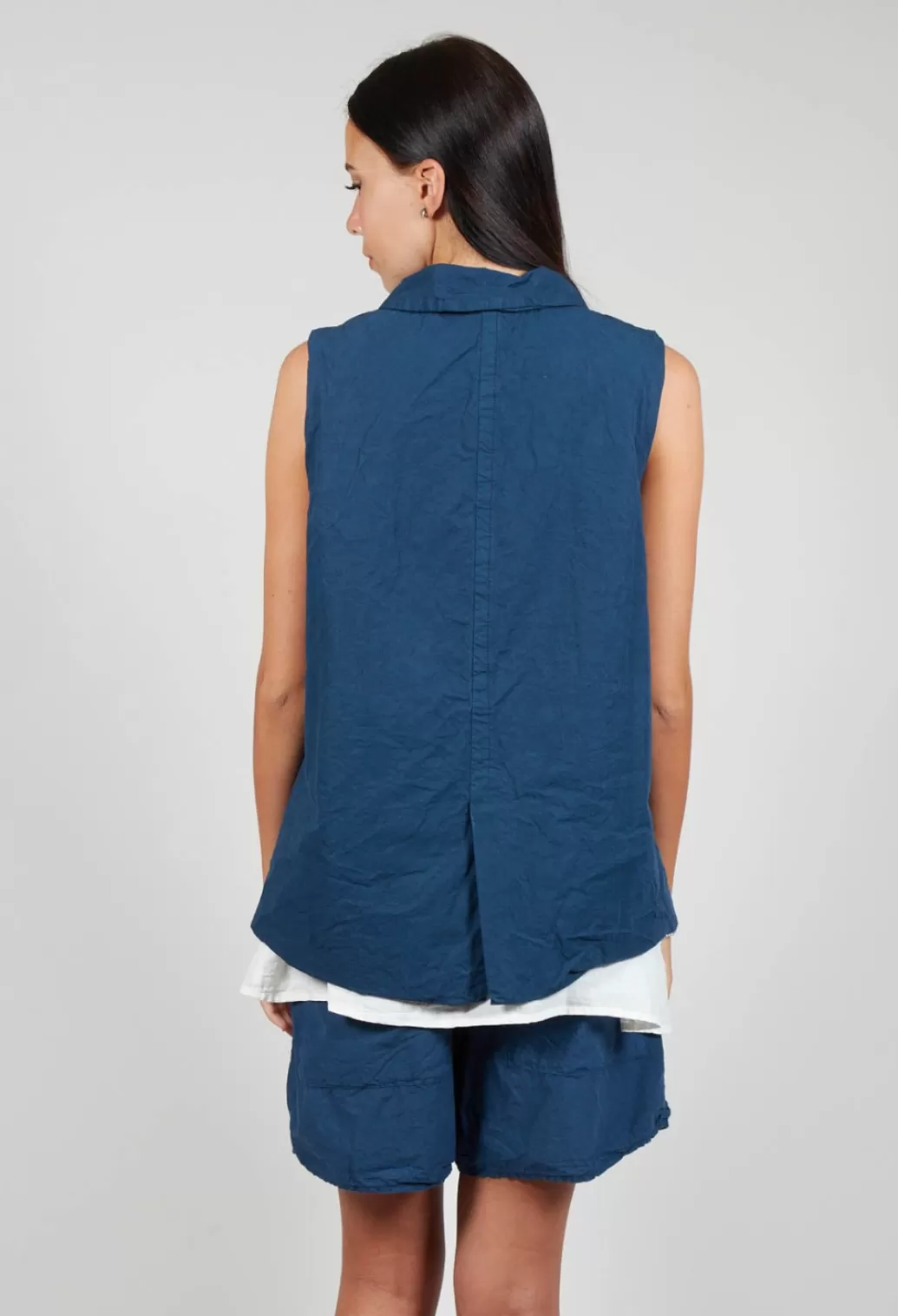 Jackets^Album Di Famiglia Sleeveless Blazer Cc In Navy