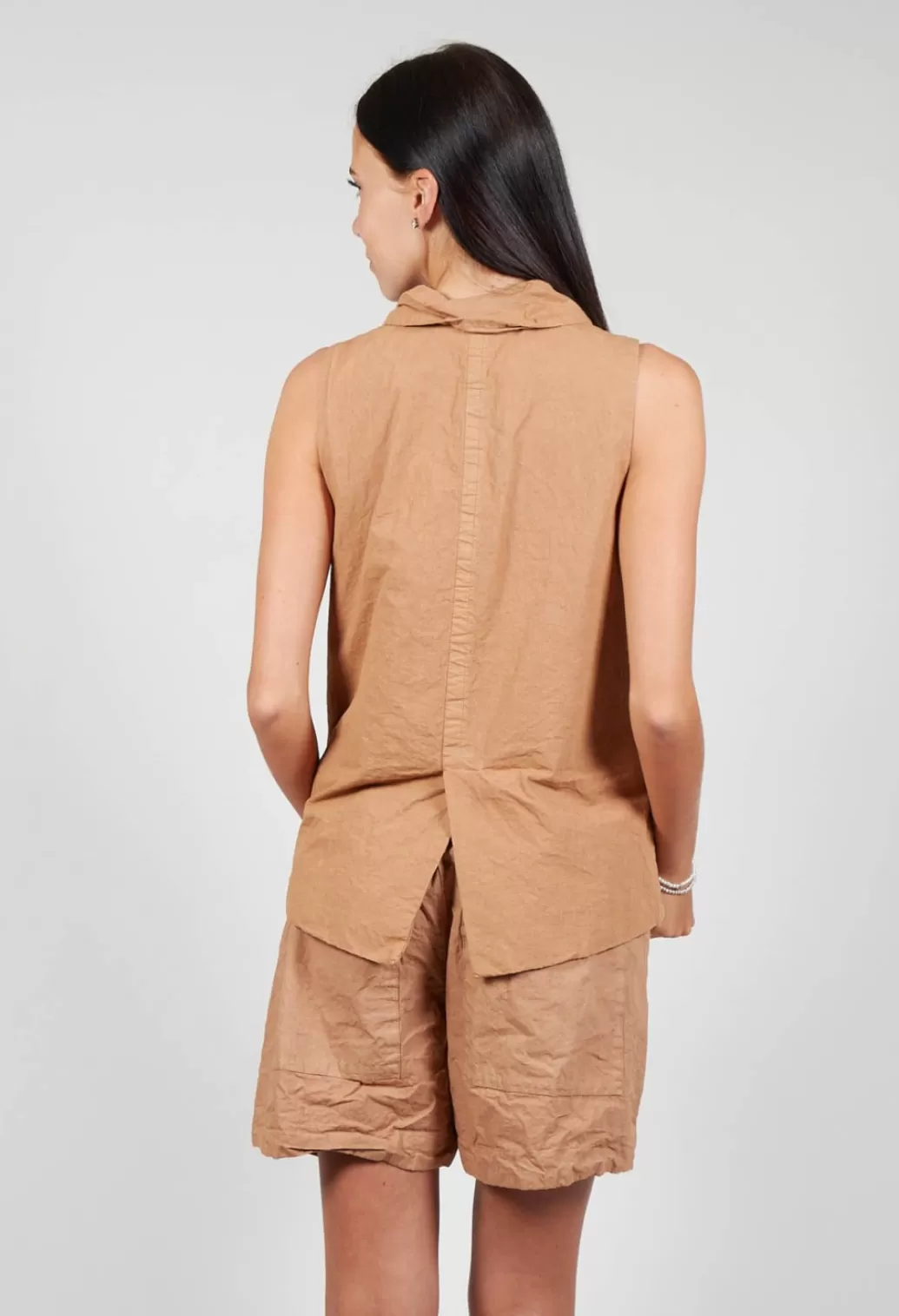 Jackets^Album Di Famiglia Sleeveless Blazer Cc In Pottery