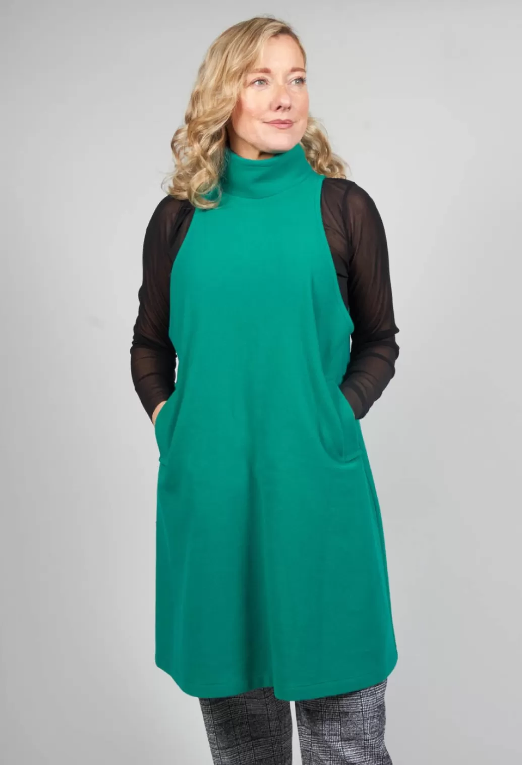 Dresses^Xenia Design Sleeveless Paik Dress With Back Zip Detail In Turqoise Green