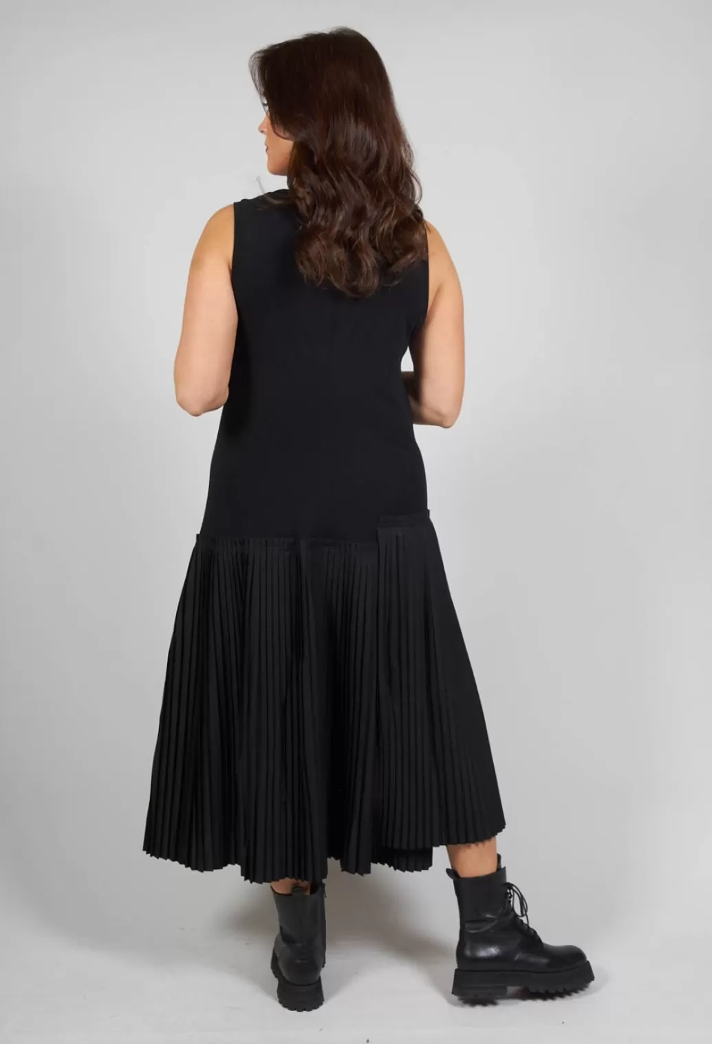 Dresses^Rundholz Mainline Sleeveless Pleated Dress In Black