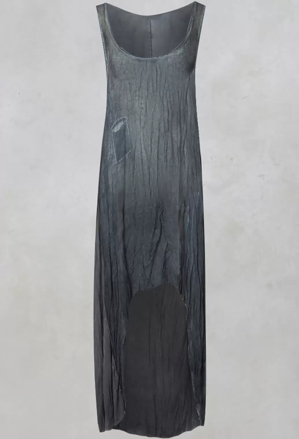 Dresses^Umit Unal Sleeveless Sheer Dress With Drop Hem In Indigo